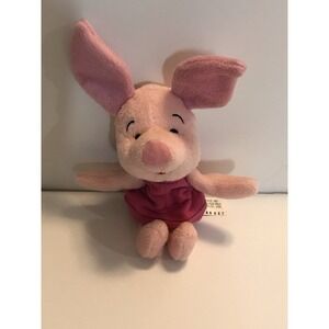 Vintage Piglet Plush 8" Winnie the Pooh Stuffed Animal Pig Toy